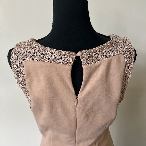 DARLING Nude Lace Bodycon Dress - Picture 9 of 9